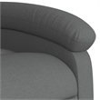 vidaXL Polyester Single Massage Recliner Chair in Dark Grey