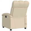 vidaXL Fabric Massage Recliner Chair in Cream