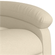 vidaXL Fabric Massage Recliner Chair in Cream