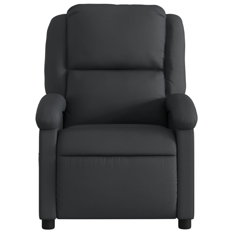 vidaXL Leather Massage Recliner Chair in Black