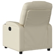 vidaXL Faux Leather Recliner Chair in Cream