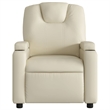 vidaXL Faux Leather Recliner Chair in Cream