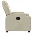 vidaXL Faux Leather Recliner Chair in Cream