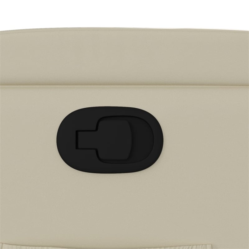 vidaXL Faux Leather Recliner Chair in Cream
