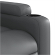 vidaXL Faux Leather Massage Recliner Chair in Grey
