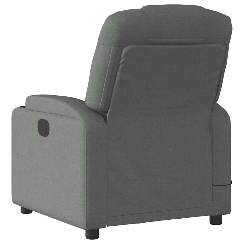 vidaXL Electric Massage Recliner Chair in Dark Gray