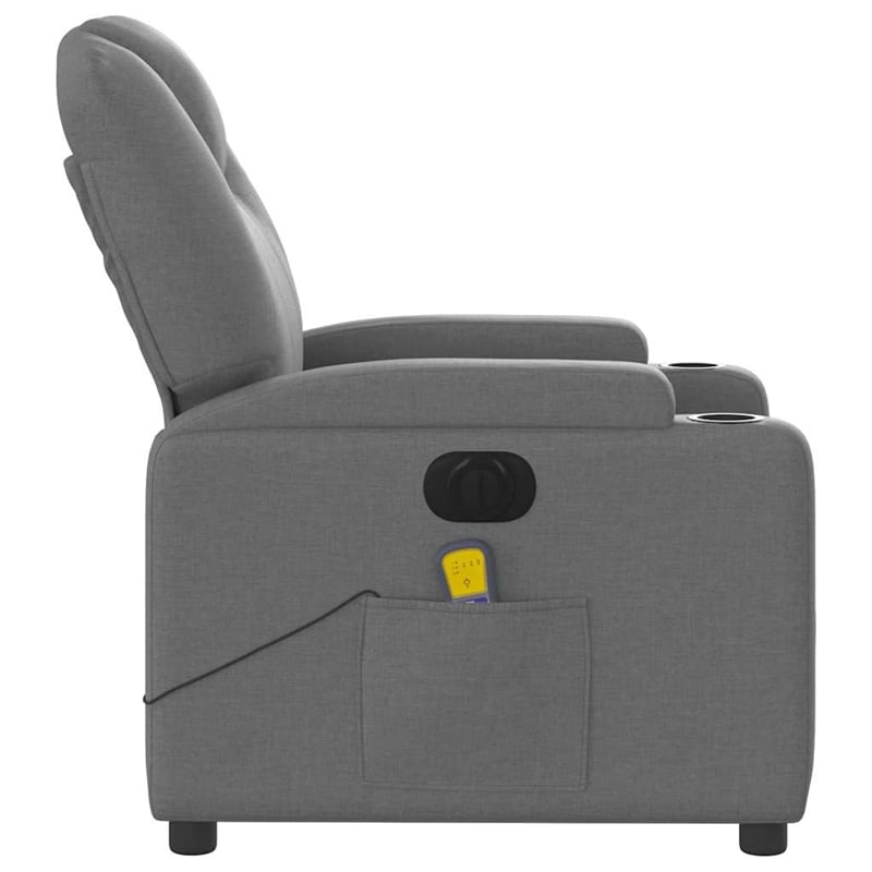 vidaXL Electric Massage Recliner Chair in Dark Gray
