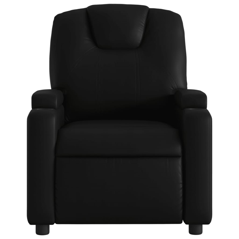 vidaXL Faux Leather Recliner Chair in Black