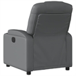 vidaXL Faux Leather Recliner Chair in Gray