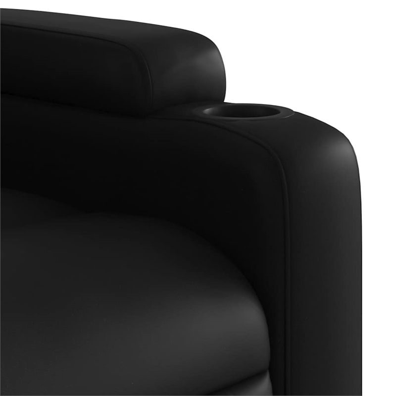 vidaXL Faux Leather Electric Recliner Chair in Black
