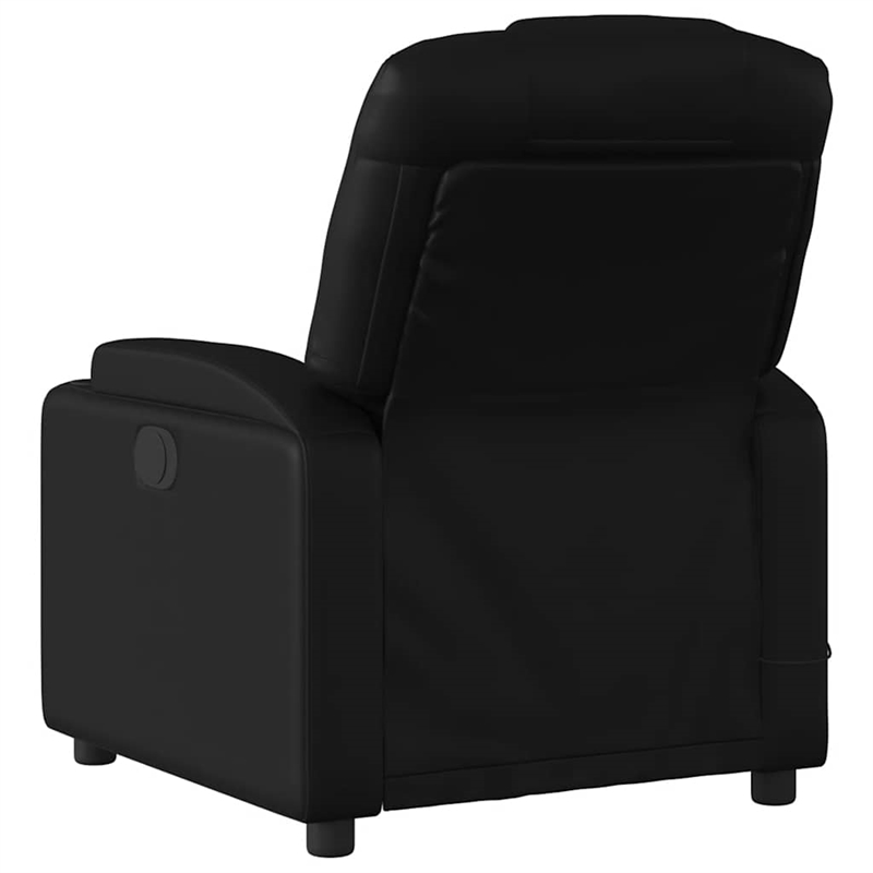 vidaXL Faux Leather Electric Massage Recliner Chair in Black