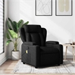 vidaXL Fabric Massage Recliner Chair in Black