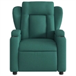 vidaXL Massage Recliner Chair Dark Polyester in Green