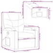 vidaXL Massage Recliner Chair Dark in Green