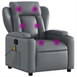 vidaXL Massage Recliner Chair in Gray