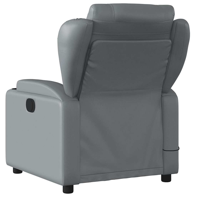 vidaXL Massage Recliner Chair in Gray