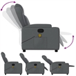 vidaXL Massage Recliner Chair in Gray