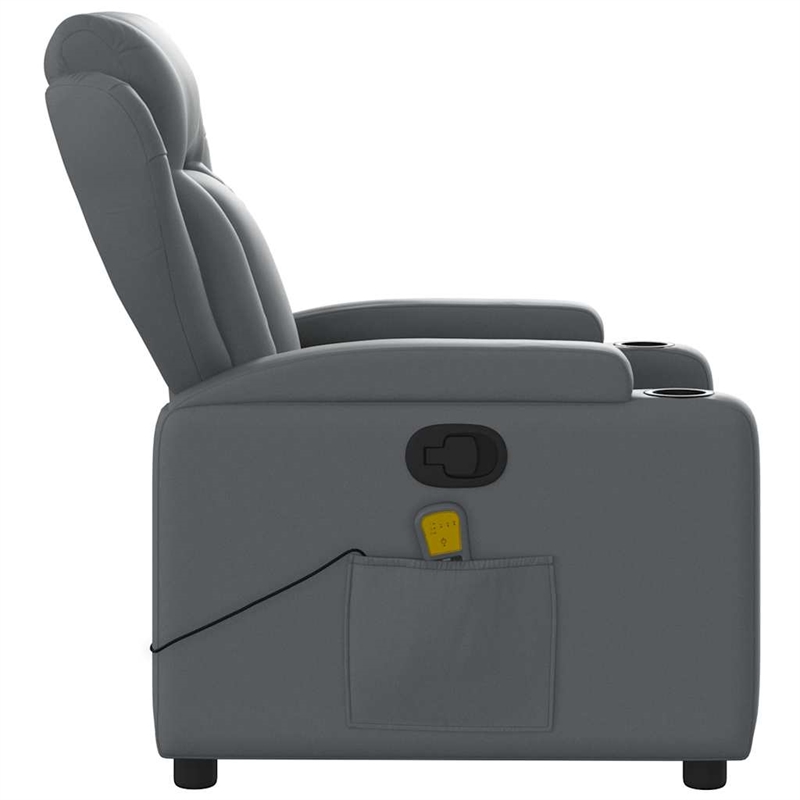 vidaXL Massage Recliner Chair in Gray