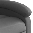 vidaXL Leather Electric Recliner Chair Real in Gray