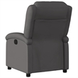 vidaXL Leather Electric Recliner Chair Real in Gray