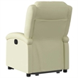 vidaXL Medium Leather Recliner Chair in Cream