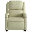 vidaXL Medium Leather Recliner Chair in Cream