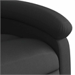 vidaXL Leather Massage Recliner Chair in Black