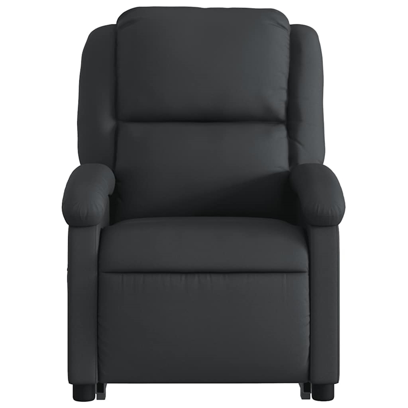 vidaXL Leather Massage Recliner Chair in Black