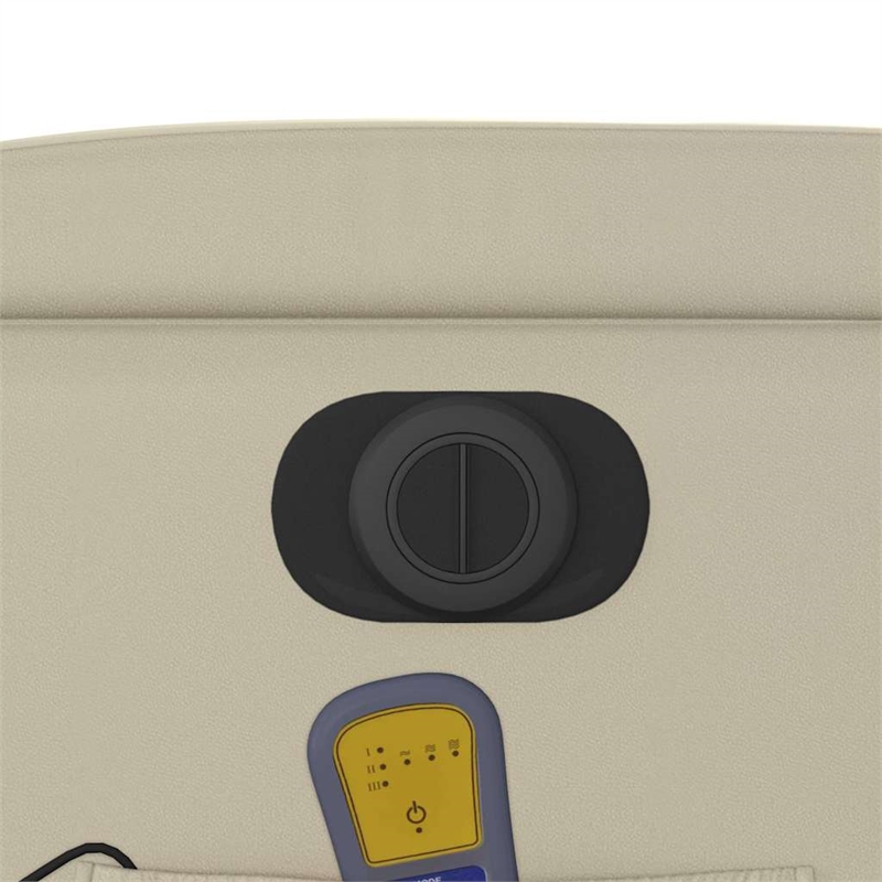 vidaXL Electric Massage Recliner Chair in Cream