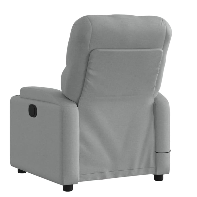 vidaXL Massage Recliner Chair in Light Grey