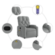 vidaXL Massage Recliner Chair in Light Grey