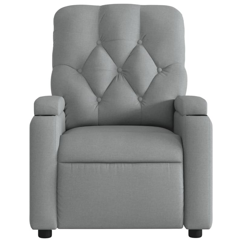 vidaXL Massage Recliner Chair in Light Grey