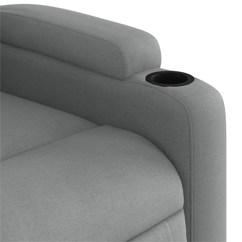vidaXL Massage Recliner Chair in Light Grey