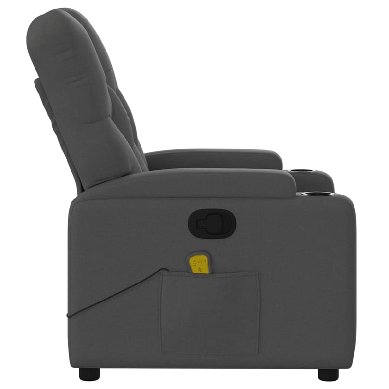 vidaXL Massage Recliner Chair in Dark Grey