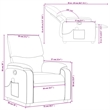 vidaXL Massage Recliner Chair Sofa in Black