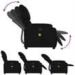 vidaXL Massage Recliner Chair Sofa in Black