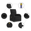 vidaXL Massage Recliner Chair Sofa in Black