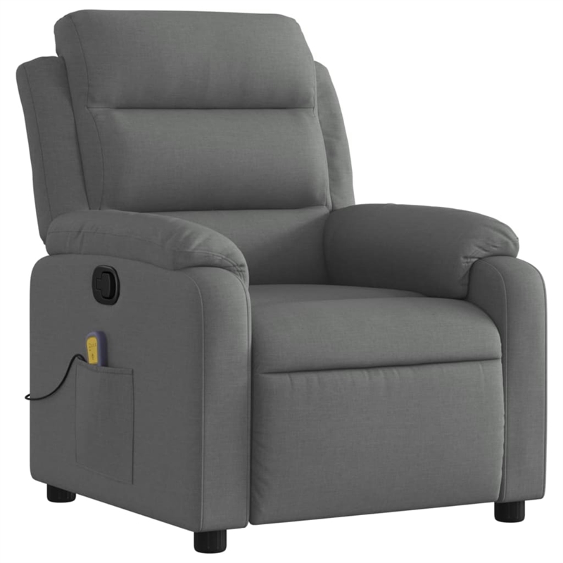 vidaXL Massage Recliner Chair in Dark Grey