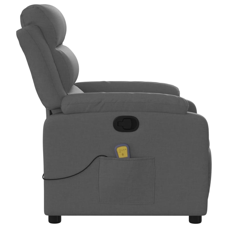 vidaXL Massage Recliner Chair in Dark Grey