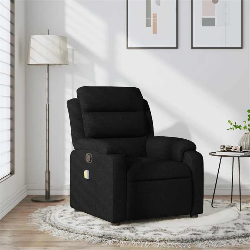 vidaXL Massage Recliner Chair in Black