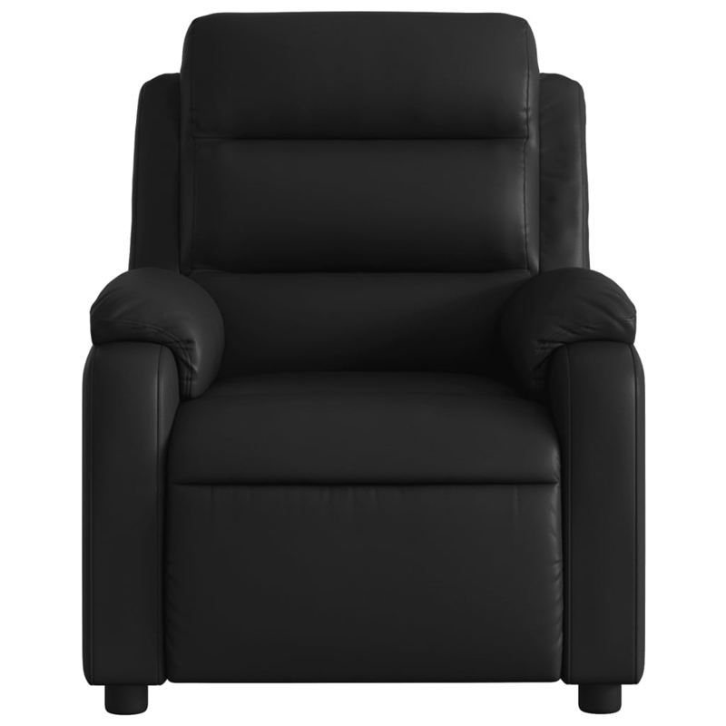 vidaXL Faux Leather Massage Recliner Chair in Black