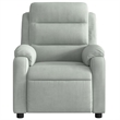 vidaXL Velvet Massage Recliner Chair in Light Grey