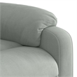 vidaXL Velvet Massage Recliner Chair in Light Grey