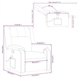 vidaXL Massage Recliner Chair in Gray