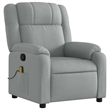 vidaXL Massage Recliner Chair in Light Gray