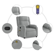 vidaXL Massage Recliner Chair in Light Gray