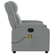 vidaXL Massage Recliner Chair in Light Gray