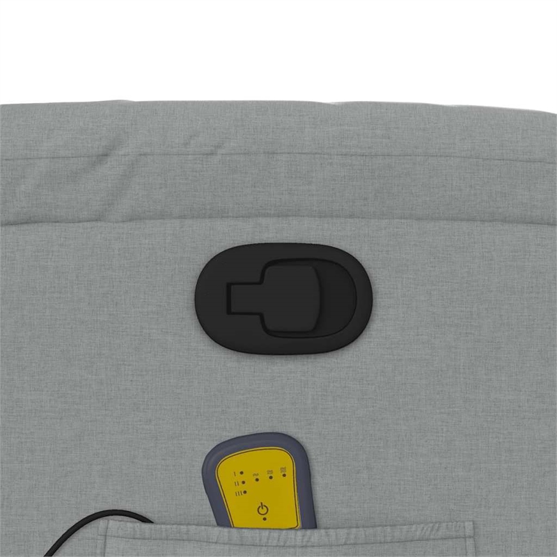 vidaXL Massage Recliner Chair in Light Gray