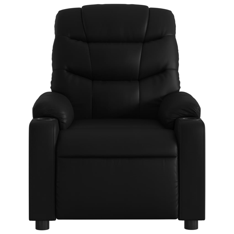 vidaXL Faux Leather Massage Recliner Chair in Black