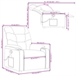 vidaXL Massage Recliner Chair in Dark Grey